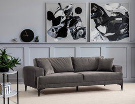 Atelier Del Sofa Astana Sofá de 3 plazas - Antracita